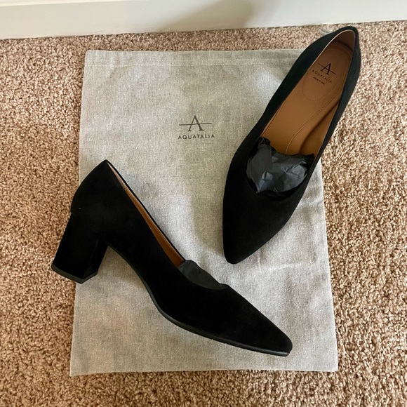 NWOT Aquatalia Pasha Pump (Women) in Black Suede, Size 10, never worn - Picture 6 of 9